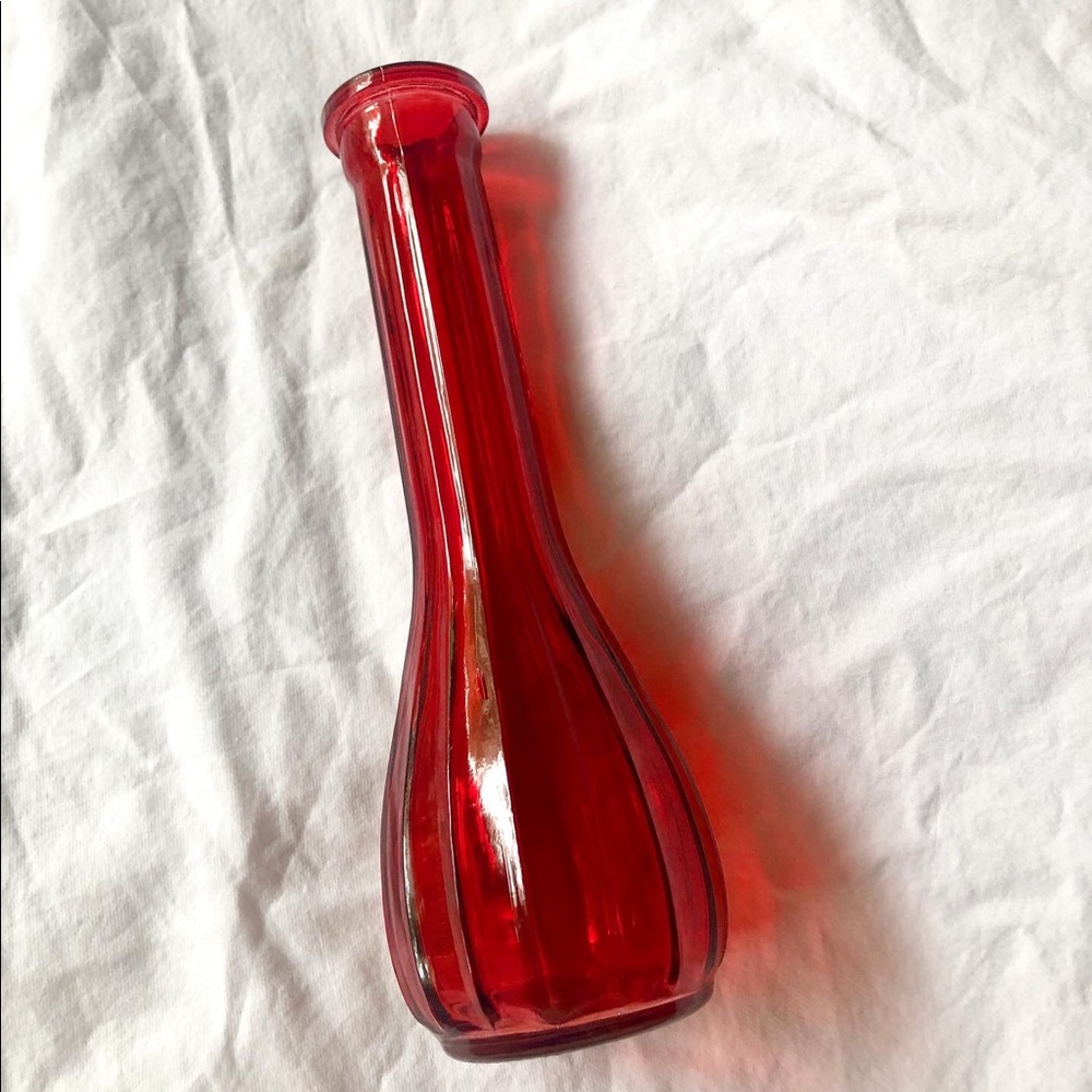 Red vase
